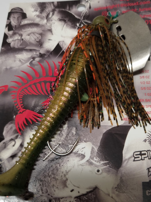 SPINWRIGHT CHATTERBAIT 1/2OZ RIGGED #38 [LURECOLOUR:#38]