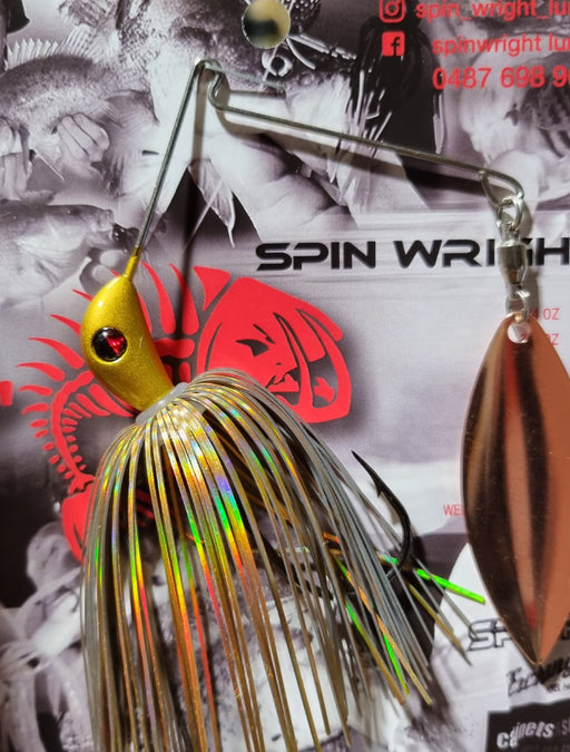 SPINWRIGHT SPINNERBAIT 5/8OZ SINGLE WILLOW #GOLD SLICK [LURECOLOUR:#GOLD SLICK]