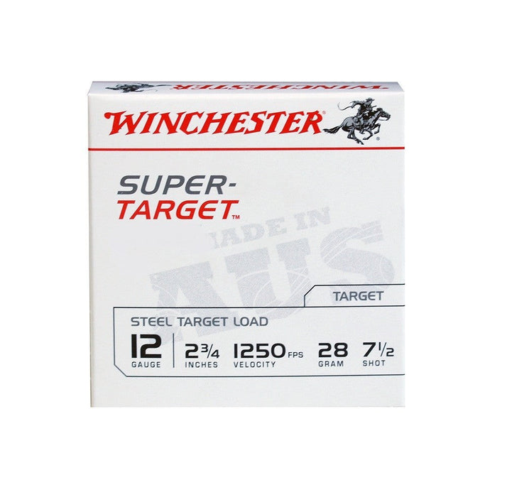 WINCHESTER SUPER TARGET 12 GA 1250 FPS 7.5 2-3/4 28GM