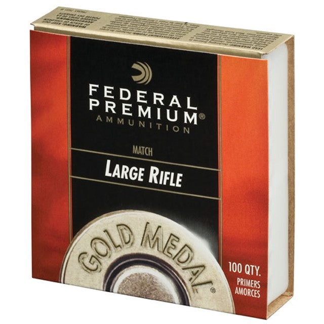 FEDERAL LARGE RIFLE PRIMERS GOLD MEDAL (FGM210M) 100PK