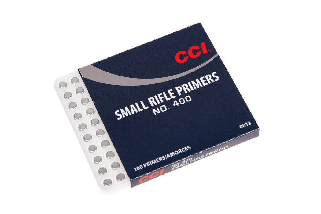 CCI SMALL RIFLE PRIMERS NO.400 100PK