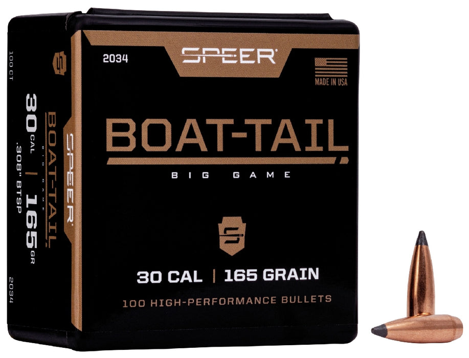 SPEER PROJECTILE .308 165 GR BOAT TAIL
