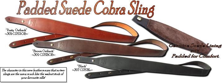 DINGO LEATHER PADDED SUEDE COBRA SLING (BROWN OUTBACK)