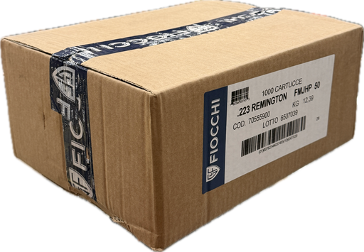FIOCCHI CENTERFIRE 223 REM 50 GR HP CASE 1000 PK