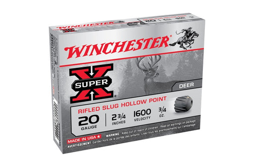 WINCHESTER SUPER X 20GUAGE RIFLED SLUG 2-3/4"