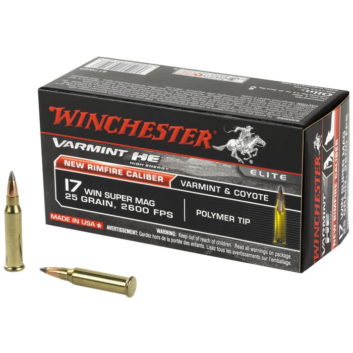 WINCHESTER RIMFIRE ELITE VARMINT HE 17WSM 25 GR 50 PK