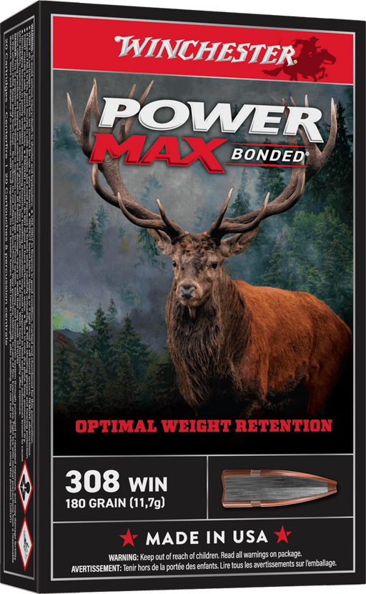WINCHESTER POWER MAX BONDED 30-06 SPRG 180GR PMB