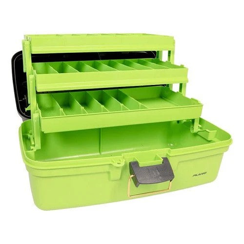 PLANO TACKLE BOX THREE TRAY GREEN