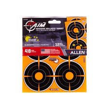 ALLEN EZ AIM SPLASH ADHESIVE 3" BULLSEYE TARGET 12 PK