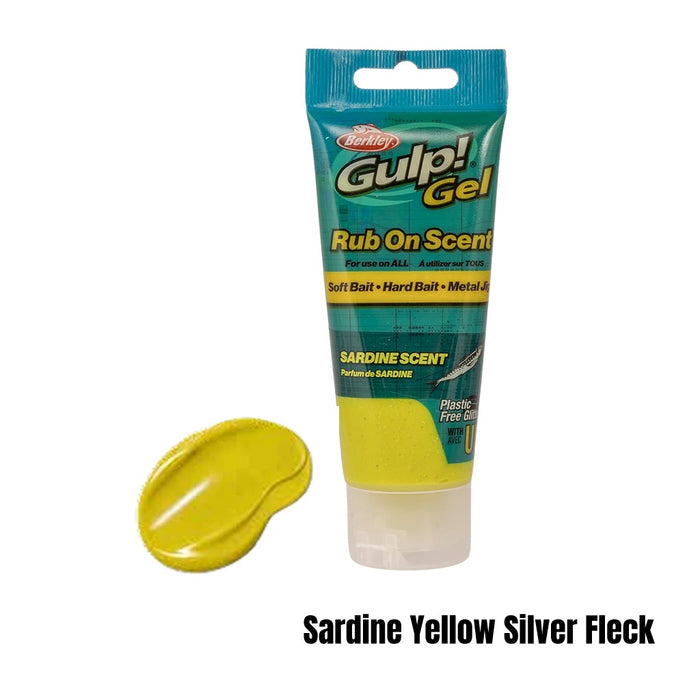 BERKLEY GULP GEL 80ML SARDINE YELLOW SILVER FLAKE