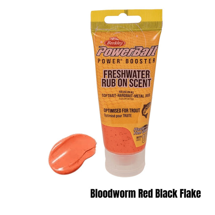 BERKLEY POWERBAIT GEL 80ML BLOODWORM RED BLACK FLAKE