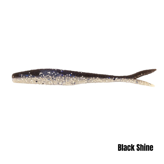 BERKLEY POWERBAIT MAXSCENT FLATNOSE MINNOW 4" BLACK SHINER [LURECOLOUR:BLACK SHINER]