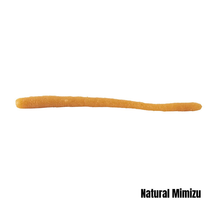 BERKLEY POWERBAIT MAXSCENT D-WORM 3.6" NATURAL MIMIZU [LURECOLOUR:NATURAL MIMIZU]
