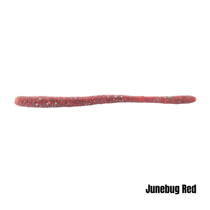 BERKLEY POWERBAIT MAXSCENT D-WORM 3.6" JUNEBUG RED [LURECOLOUR:JUNEBUG RED]