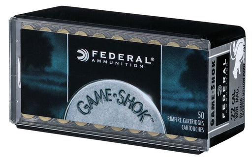 FEDERAL RIMFIRE .22WMR 50GN JHP GAME-SHOK 50PK (F757)