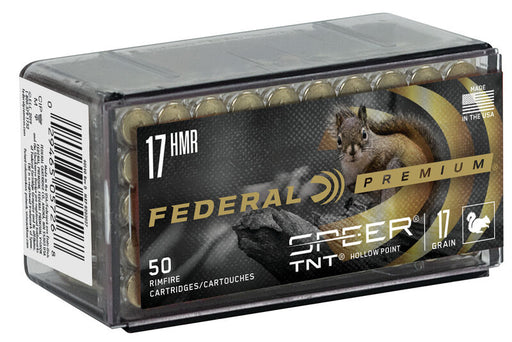 FEDERAL RIMFIRE 17HMR 17GR TNT HOLLOW POINT PREMIUM 