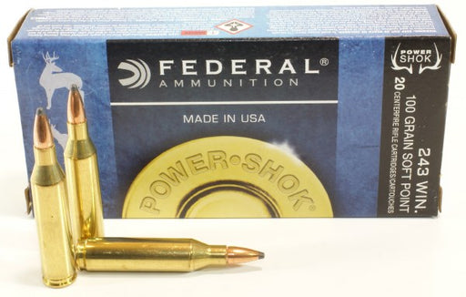 FEDERAL CENTERFIRE 243 WIN 100 GR SOFT POINT 20 PK
