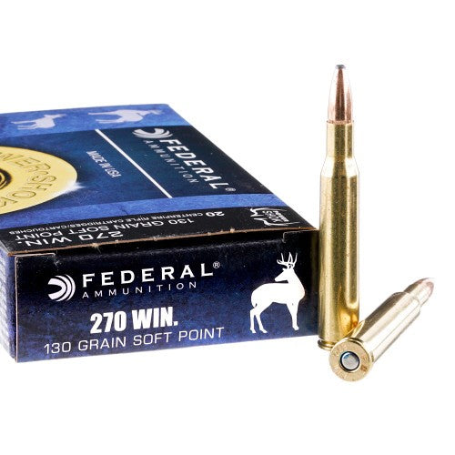 FEDERAL CENTERFIRE 270 WIN 130 GR SOFT POINT 20 PK