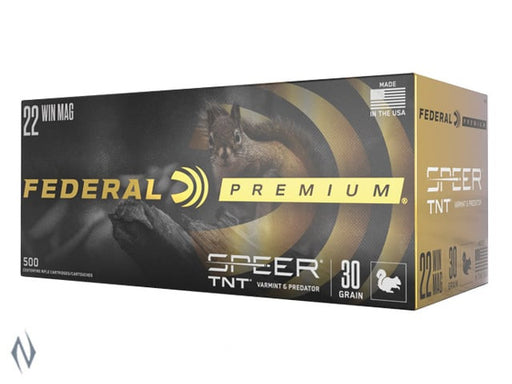 FEDERAL RIMFIRE 22WMR 30GR TNT JHP 2200FPS 500 PK