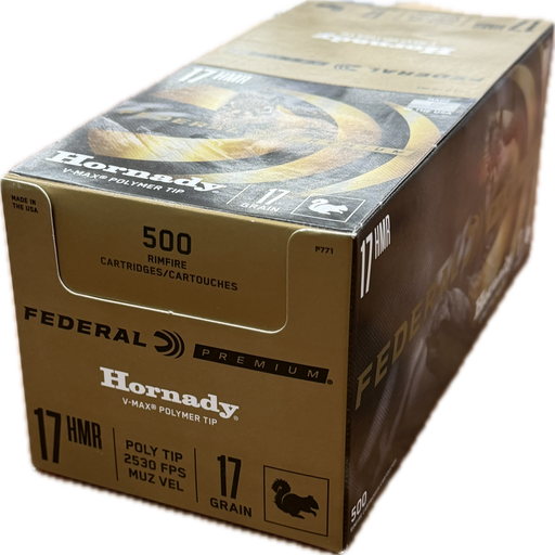 FEDERAL RIMFIRE .17HMR 17GN V MAX 500PK (FP771) 