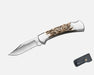 BUCK 112EKS FOLDING RANGER LIMITED EDITION ELK NICKEL HANDLE