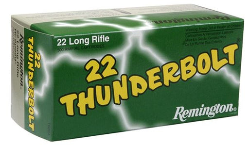 REMINGTON RIMFIRE 22LR 40 GR HV RN THUNDERBOLT 1255 FPS 500 PK