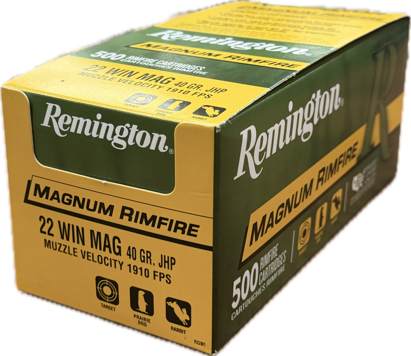 REMINGTON RIMFIRE 22 MAGNUM 40 GR JHP 500 PK