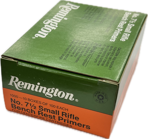 REMINGTON 7 1/2 SMALL RIFLE PRIMERS 1000 PK