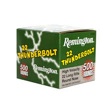 REMINGTON 22LR 40GR HV RN THUNDERBOLT 500PK 1255FPS