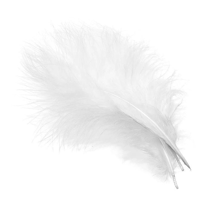 WAPSI SELECT MARABOU PLUMES WHITE [COLOUR:WHITE]