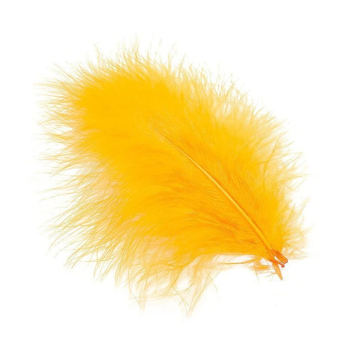 WAPSI SELECT MARABOU PLUMES YELLOW [COLOUR:YELLOW]