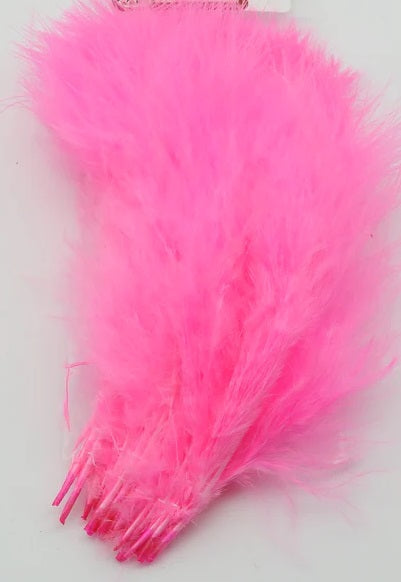 WAPSI SELECT MARABOU PLUMES FL. PINK [COLOUR:FL. PINK]