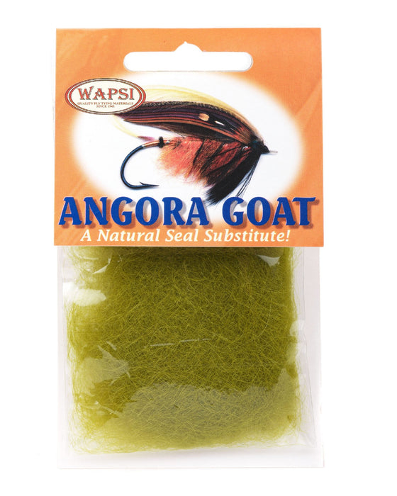 ANGORA GOAT DUBBING LIGHT OLIVE [COLOUR:LIGHT OLIVE]