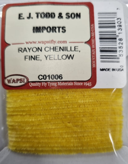RAYON CHENILLE FINE YELLOW [COLOUR:YELLOW]