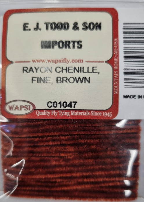 RAYON CHENILLE FINE BROWN [COLOUR:BROWN]