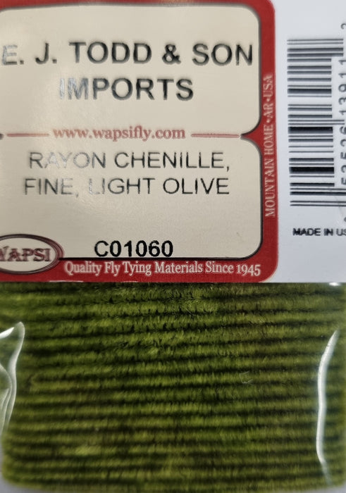 RAYON CHENILLE FINE LIGHT OLIVE [COLOUR:LIGHT OLIVE]