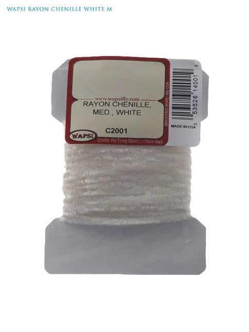 RAYON CHENILLE MEDIUM WHITE [COLOUR:WHITE]