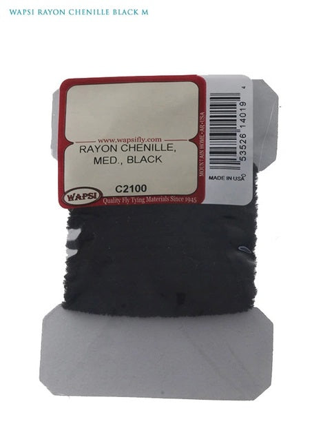 RAYON CHENILLE MEDIUM [COLOUR:BLACK]