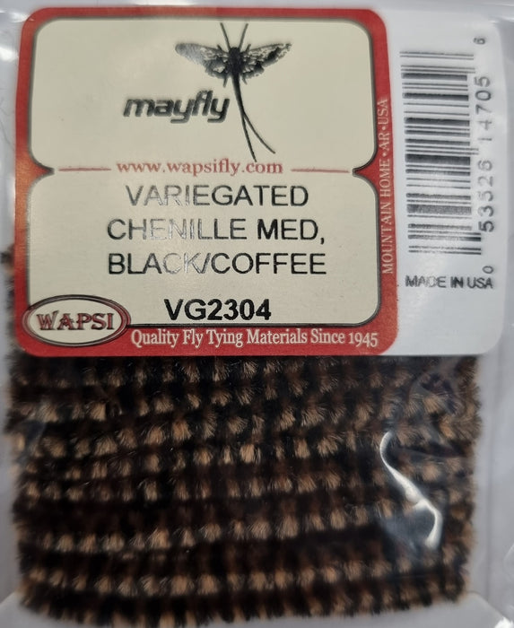 VARIEGATED CHENILLE MEDIUM BLACK COFFEE [COLOUR:BLACK COFFEE]