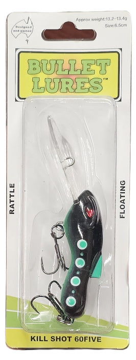 BULLET LURES KILLSHOT 60FIVE FLOATING GREEN WIDOW [LURECOLOUR:GREEN WIDOW]