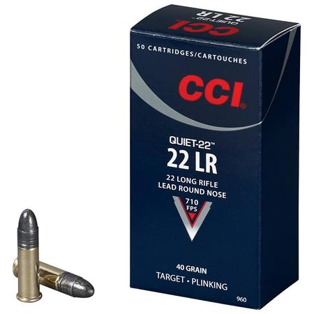 CCI RIMFIRE 22LR QUIET 40GR 710 FPS (C960)