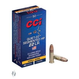 CCI RIMFIRE 22LR QUIET SEGMENTED HP 40GR 710FPS (C970)