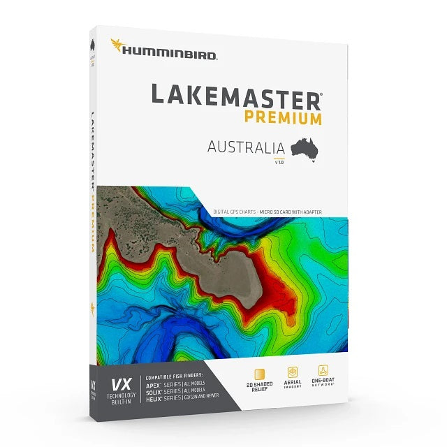 HUMMINBIRD LAKEMASTER CHART PREMIUM AUSTRALIA