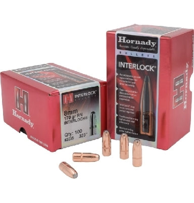 HORNADY PROJECTILE 8MM 170 GR RN 100 PK