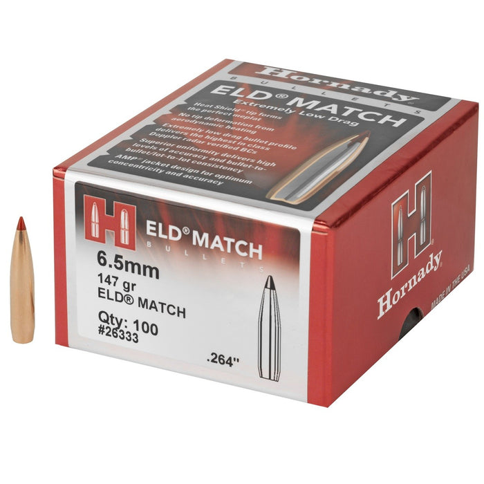 HORNADY PROJECTILE 6.5MM 147GR ELD MATCH (26333)