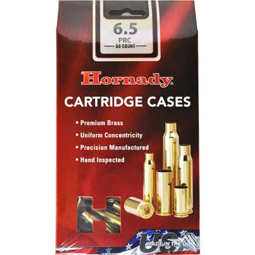 HORNADY UNPRIMED BRASS 6.5 PRC 50 PACK