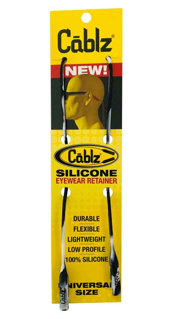 CABLZ SILICONE SINGLASS HOLDER BLACK & WHITE