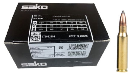 SAKO CENTERFIRE 308 WIN 150 GR GAMEHEAD 50 PK