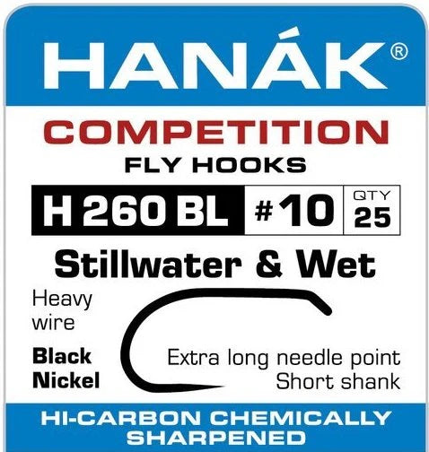 HANAK H260BL STILLWATER/WET FLY HOOK [HOOKSIZE:#8]