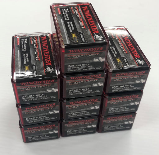WINCHESTER RIMFIRE POWERPOINT 22LR 40GR 500PK 